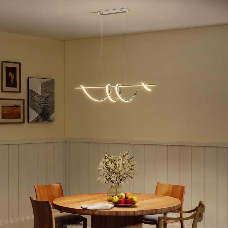 LED Chandelier, Silver