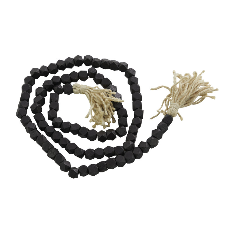 Bead Tassel Novelty Garland, Black