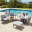 Ensemble de conversation modulaire de patio 4 pièces avec table basse à coussin amovible, ensemble de conversation modulaire avec table de bout pour 4 personnes-1523150844