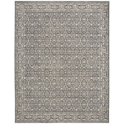 Tapis floral en polyester tissé à la machine Shadows 