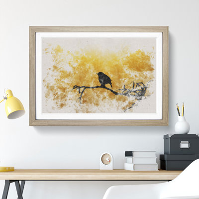 Bird at Sunset - Picture Frame Painting