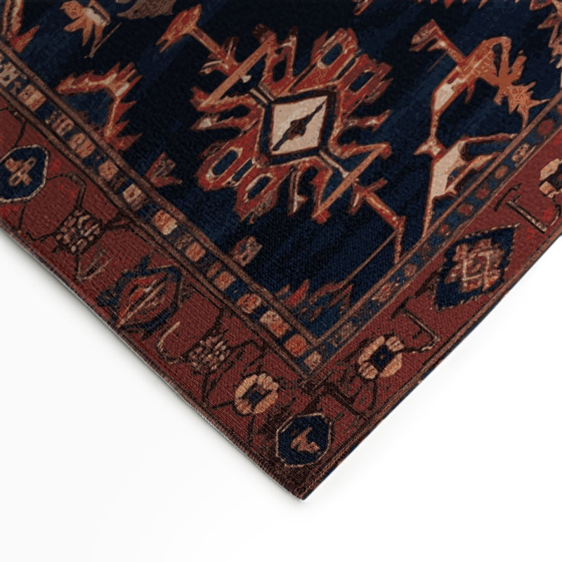Tapis d'intérieur et d'extérieur gris Persian, Rectangle 5 pi x 7 pi