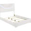 Contemporain 4 grands lits avec commode blanche doublée de feutre brillant, losange et rangement organisé