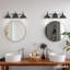 Luminaire pour meuble-lavabo mural moyen 3 lumières Hunter Mill Valley
