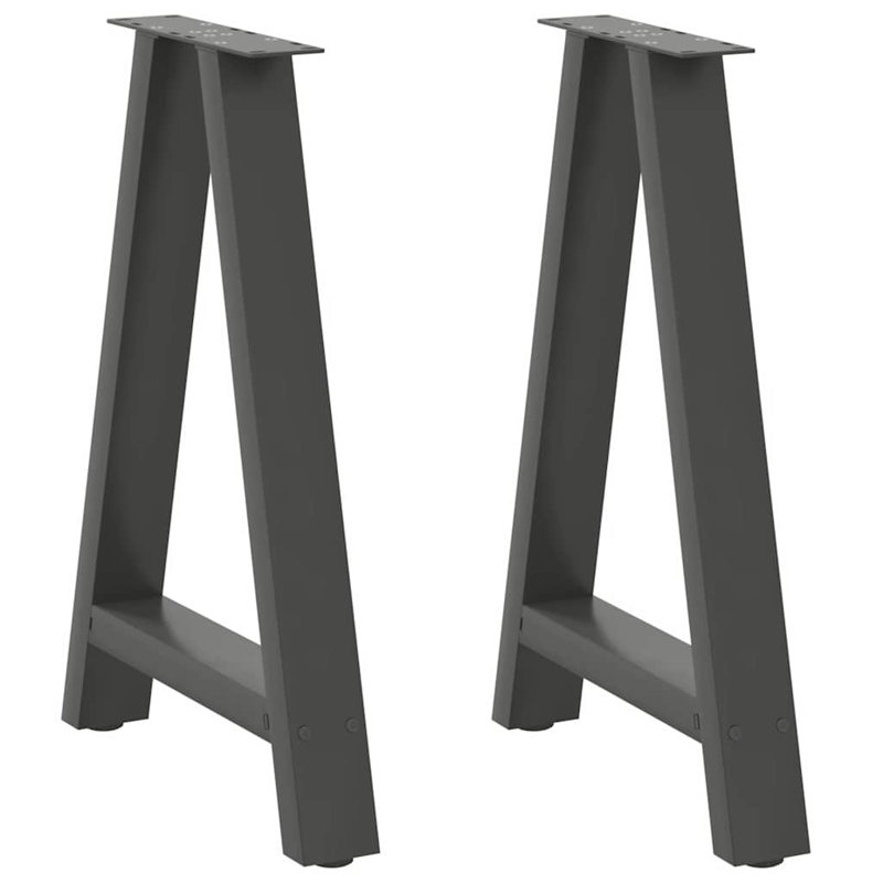 Sarbash Table Leg, 73cm H x 50cm W, Anthracite