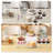 6Pcs Buffet Risers, 3 Set White Acrylic Display Boxes With Display Stand