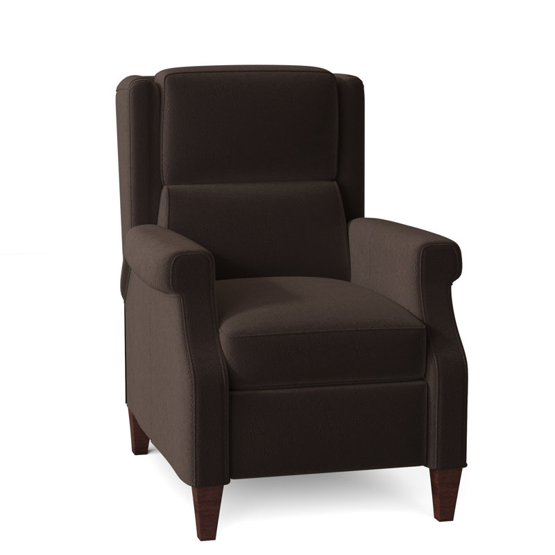 Gallaway Recliner, Corinthian Cherry Genuine Leather, Mahogany, Manual