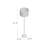 Venito 62'' Polished Chrome Silver And Acrylic Base Traditional Floor Lamp