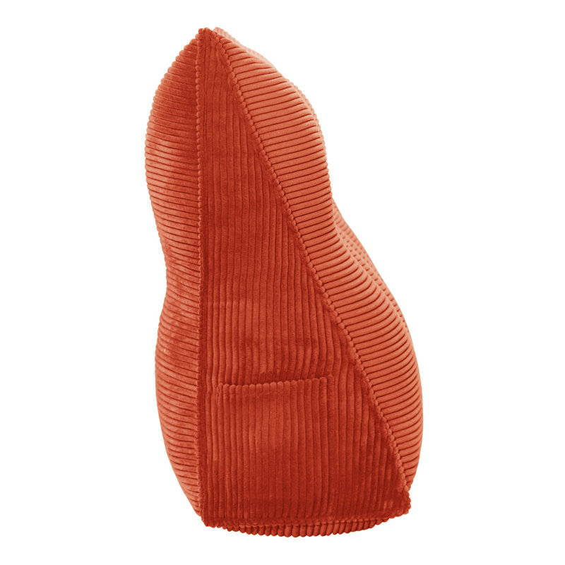 Coussin de lecture Sit-up Back Comfort 100% coton velours côtelé, Lit double, Orange