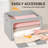 3 packs Clothes Storage Bins with Metal Frame Foldable Storage Box Clothes Organizers Storage Containers for Clothes Sheets Blankets Books Toys Gifts and Holiday Decorations (100L)-1516494578