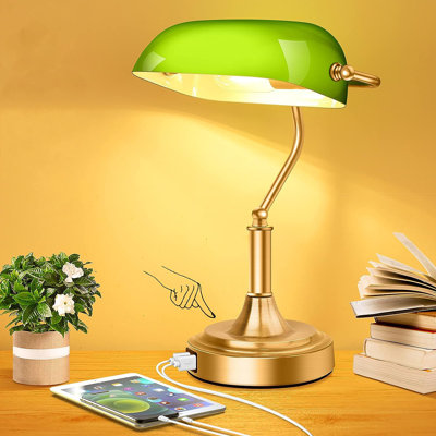 Lampe de bureau en métal Janil