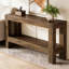 Table de canapé à 2 niveaux, table de vestibule, console
