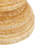Kai Cole And Grey Banana Leaf Handmade Woven Side End Light Brown Accent Table With Wooden Tabletop
