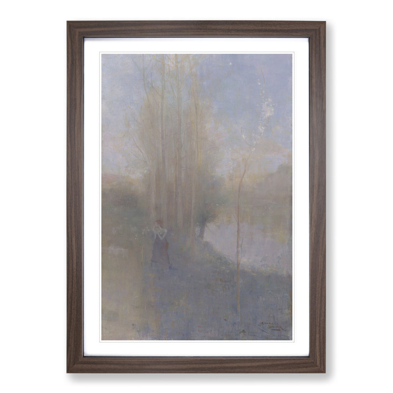 Mayday by Charles Conder - Picture Frame Graphic Art, 48cm H x 36cm W x 2cm D, Walnut Framed