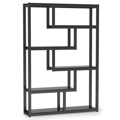 69.29" 6-Tier Industrial Etagere Bookcase with 6 Tier Open Shelves