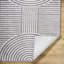 Machine Washable Shaggy Boho Charcoal Area Rug-1376727516
