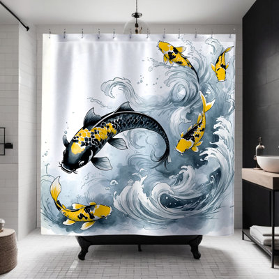 Rideau de douche Jino Koi