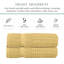 Ensemble de serviettes 2 pièces Willow - 100% coton peigné, qualité supérieure 630 g / m², jaune, ultra doux et très absorbant (2 serviettes de bain)-1833370050-1833370057