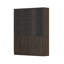 78.7'' H X 63'' W Display Bookcase With Glass Doors