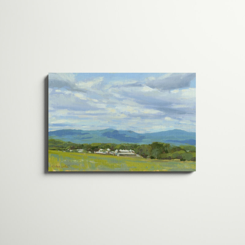 «Holyoke Range» par Stephen Calcasola, reproduction d'art sur toile, H 24 po x l 36 po