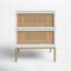 Table de chevet 2 tiroirs Prudhoe-728621388