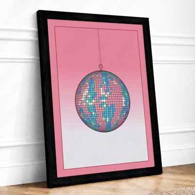 Disco Ball Nostalgia Retro - Framed Print