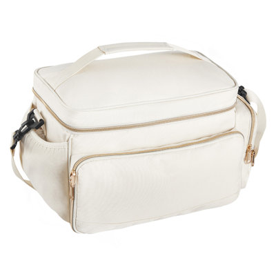 Breast Pump Bag, Breast Feeding Bag With Waterproof Mat, Fits For S1/S2, Pumping Accessories & Breastmilk Storage, Portable Pump Carrying Case For Work, Travel And Family Use, Beige