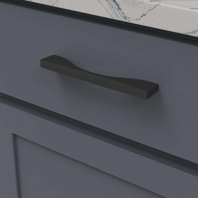 Channel Bar Pull, 6 5/16'', Matte Black