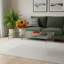 Table basse moderne en acrylique, centre rectangulaire transparent-237203688