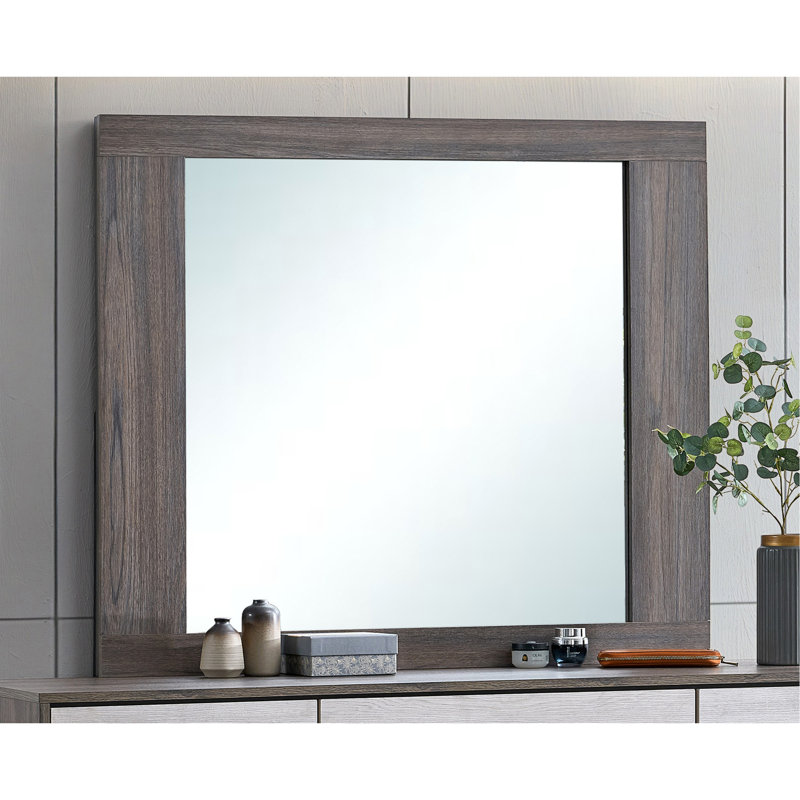 Aberdeen G02500-M Mirror , Gray/Oak