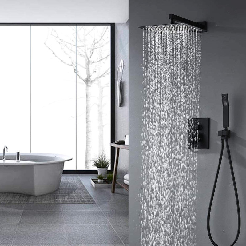Pomme de douche Luxury, Noir mat