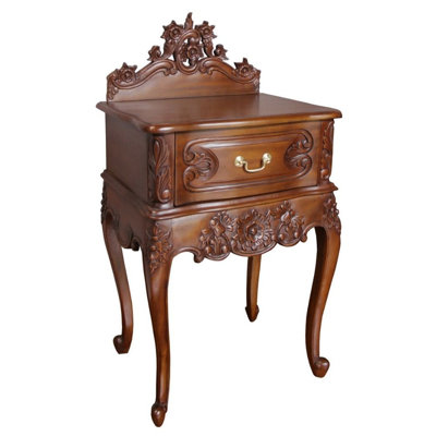 Andre 53cm W Solid Wood Bedside Table