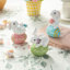 Ensemble de 3 décorations de table pour lapin de Pâques en H 4,5 po