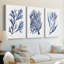 Seaweed Under Water I - Toile tendue sur mesure avec châssis - 3 pièces-2093297682