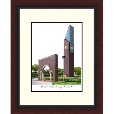 NCAA Mankato Mavericks Legacy Alumnus Lithograph Picture Frame