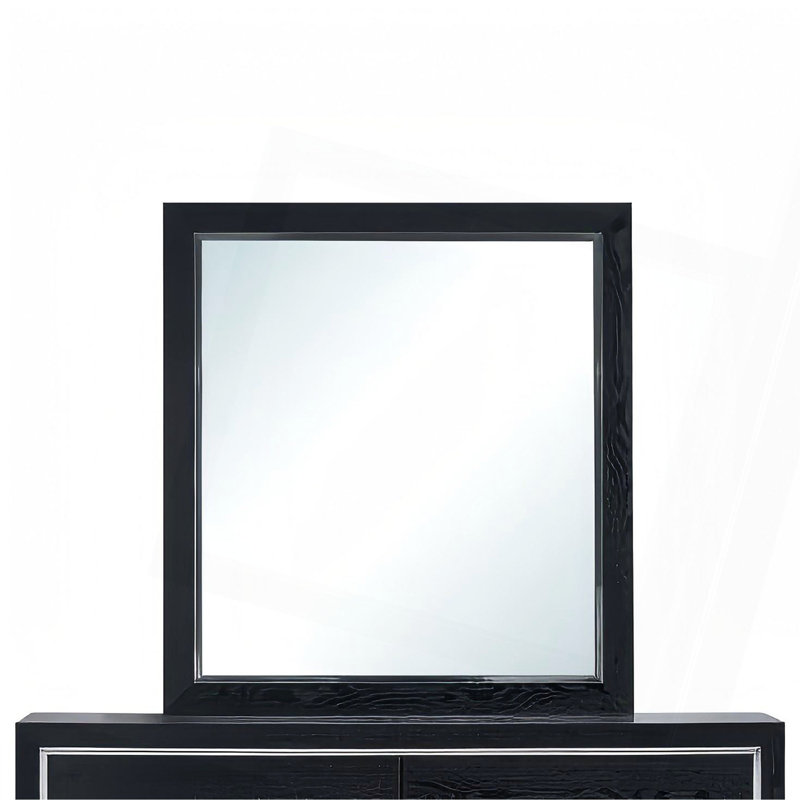 Cadre miroir noir