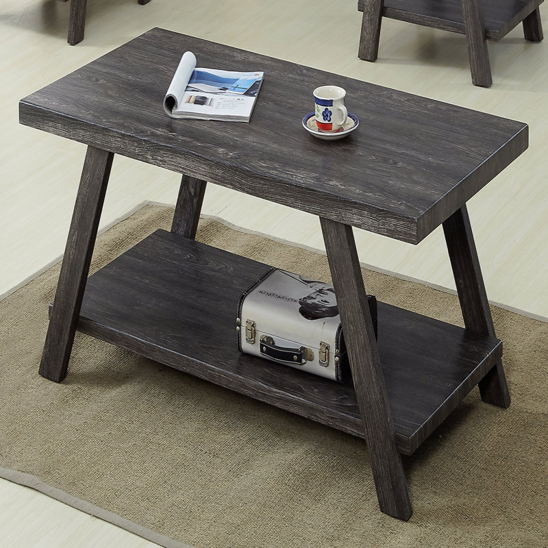 Table basse Athens, Gris anthracite, Beige