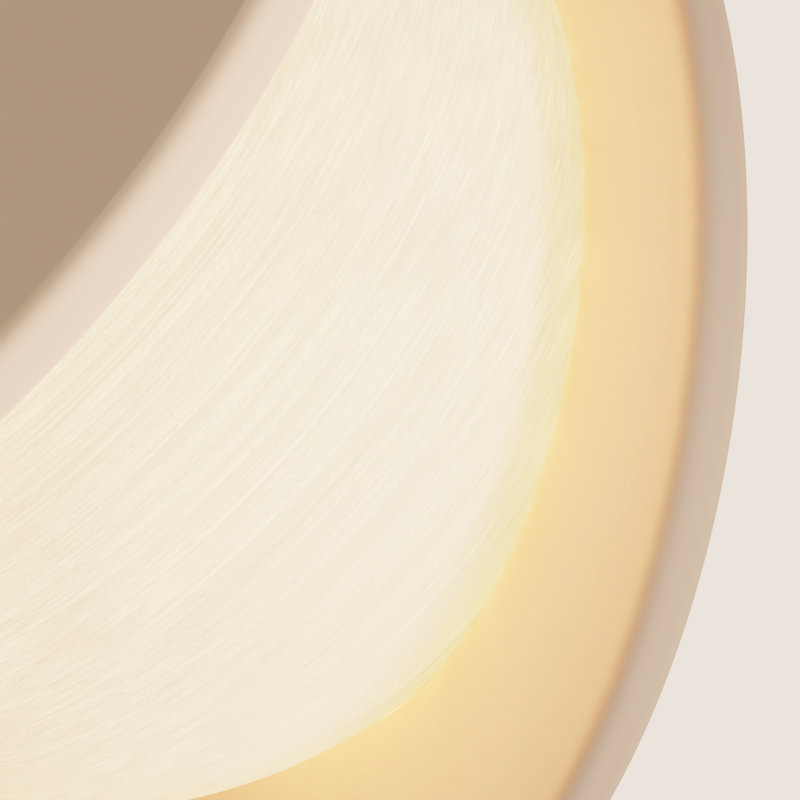 Pendulum Pendant Light, Peach, Black, 14" H x 9.69" W x 8.03" D