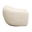 Fauteuil pivotant en tissu texturé bouclé avec accoudoirs et dossier profilés Pascal-53629708