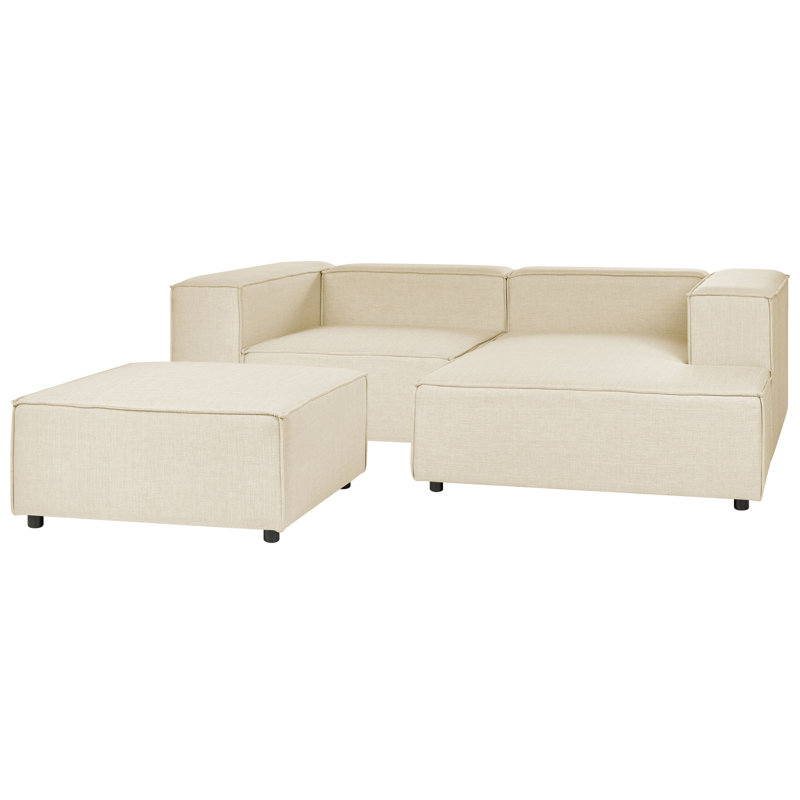 Carwin 2 Seater Corner Sofa , Beige, Left Hand Facing