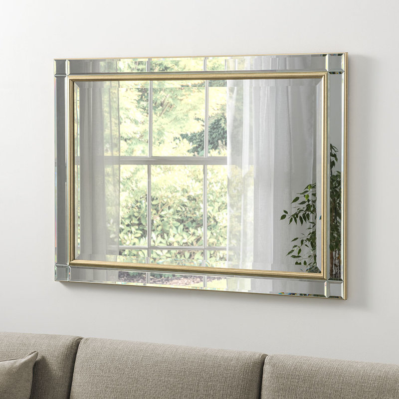 Abbeville Venetian Bevelled Accent Mirror, 136cm H x 105.5cm W