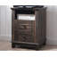 Demitrus 4 - Drawer End Table and Built-In Outlets, Black-744644165