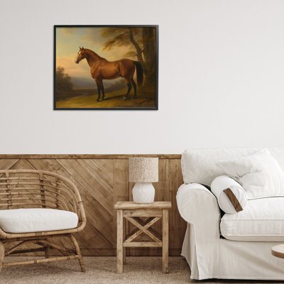 Vintage Chestnut Horse Framed Giclee, design by Creative Studio