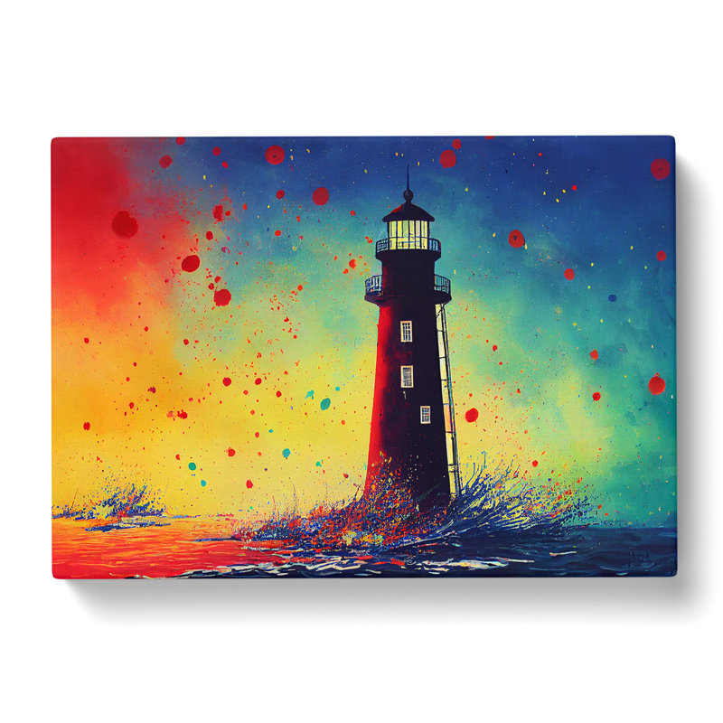 Lighthouse Splash Vol.6 Abstract - Wrapped Canvas, 35cm H x 50cm W x 3cm D