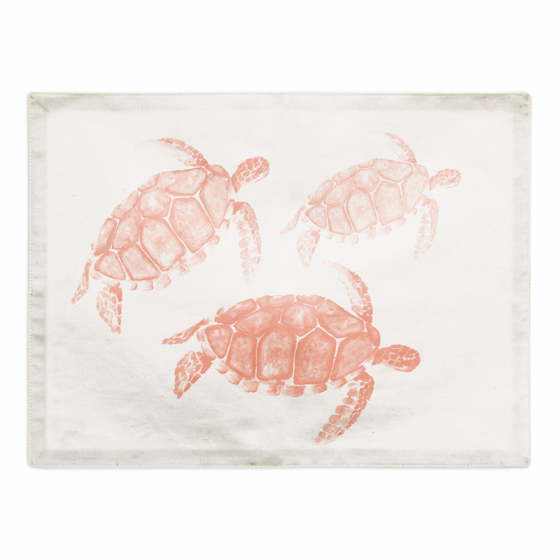 Amandip Polyester Nautical Rectangle Placemat, Orange