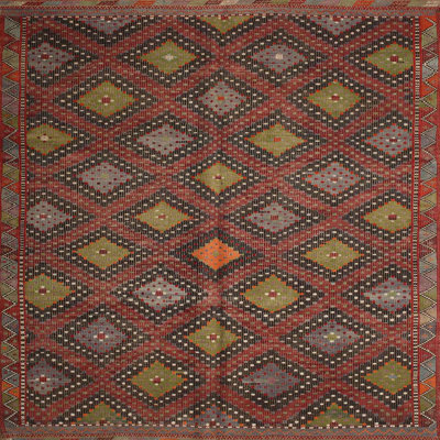 Tapis brun Southwestern
