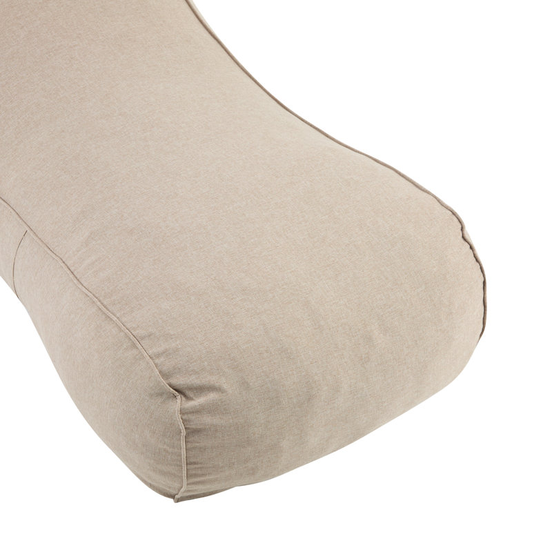 Fauteuil à billes d'extérieur, Rembourrage en mousse beige