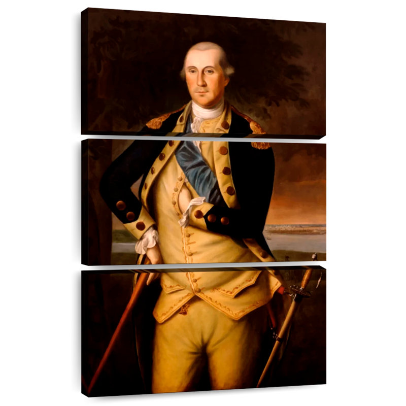 Lelar, général George Washington, H 38 po x l 24 po