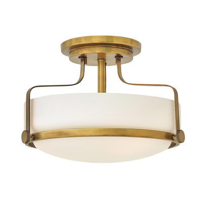 Moreauville Glass Semi Flush Mount