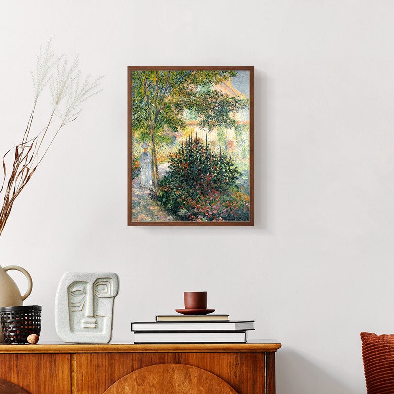 «Vintage Landscape LXIX» sur papier, Noyer, H 14 po x l 11 po